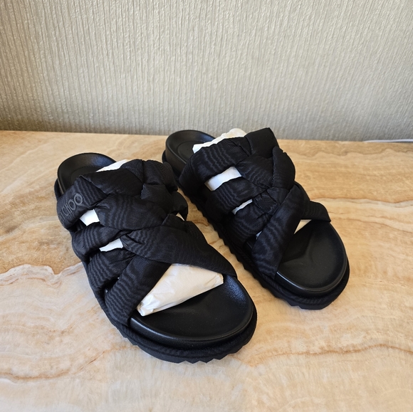 Jimmy Choo Sandals Black MSRP $595 Jimmy Choo Kes Slide Sandals - Picture 12 of 17